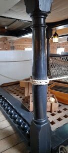 Intersting cloumns all across HMS Victory