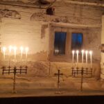 The Aedicule in Soulton Hall at night
