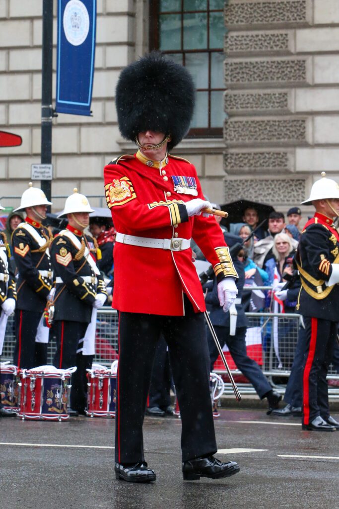 Garrison Sergeant Major Andrew "Vern" Stokes of the Coldstream Guards on duty in London during the Coronation of King Charles III and Queen Camilla. (Photo: Katie Chan, CC BY-SA 4.0)
