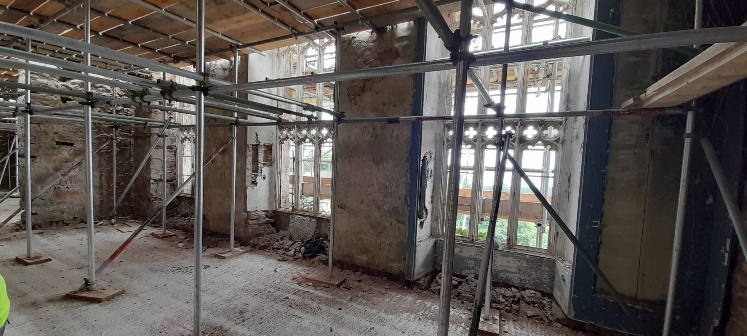 The increible restoration work at Gwich Castle