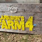 Sign at Clarkson's Farm: with signing from visitors