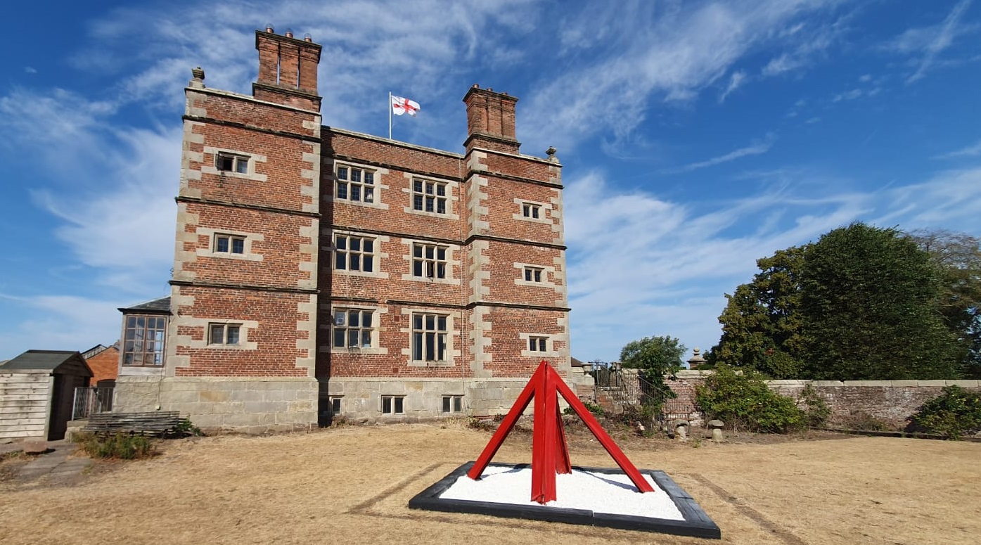 The Erkenwald feretory sculpture now rests within the Epidaurus Court of Soulton Hall.