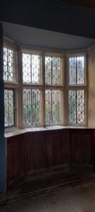 Clever geometric glazing at Haddon Hall