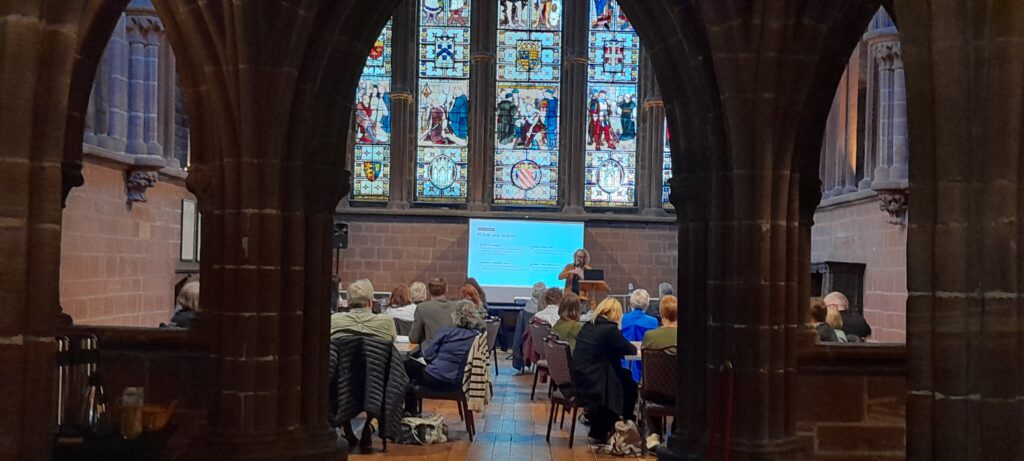 The Heritage Alliance, England's national umbrella body for heritage, meeting at Chester Cathedral for its "Creating Connections: North West" regional gathering. Funded by a National Lottery Heritage Fund Resilience Grant